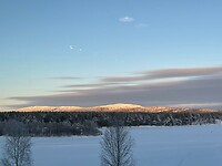 sun on the hills