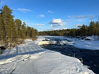 ijzige rivier