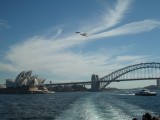uitzicht van de boot naar Manly Beach