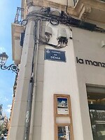 Straatnaam bord Valenciaans