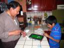 Erick and Martin playing with their new toy :P