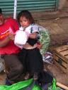 Little indian girl with typical clothing