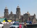 Mexico City, Zocalo, the cathedral