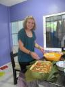 Me making "Pivipollo" for Dia de Los Muertos
