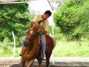 Rafael giving therapy to Jocelyn (cerebral palsy)