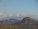 Beginning of mountains of Tepoztlan & Popocatepetl