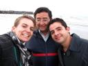 Veracruz' beach with Christian and his father