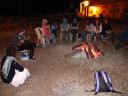 Singing @ campfire, Tashirat, New years eve