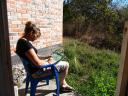 Doing some school preparation in our "back yard"
