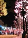 Fiesta in San Sebastian, castillo with fireworks