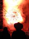 Fiesta in San Sebastian, castillo with fireworks