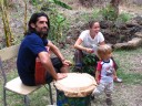 My wonderful neighbors at Tashirat and my future husband (yes, the little one)