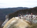 Hierve el Agua, natural spring water and rocks that look like a waterfall!