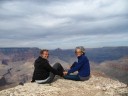 Me and Holly on the "sheer cliff" at the Grand Canyon