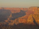 Grand Canyon in the light of the setting sun