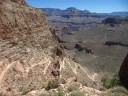South Kaibab trail towards the tip-off