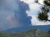 Evacuation - seeing the flames as we're driving away from SMC