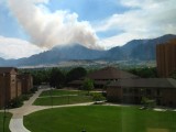 Another fire closeby! Picture taken from our dorm rooms at the CU campus