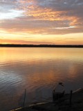 Sunset on the way back from out Jungle Trip - birthplace of the Amazon River