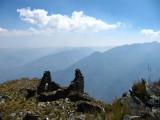 Japallan; incredible views from this huge ruin site on the rim of a mountain - about 3800m high