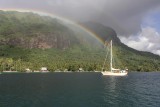 dubbele regenboog over de Santana