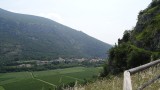 Uitzichtspunt halverwege de klim