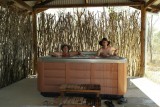 Ons buitenbad bij Jabiru Lodge