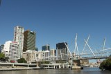 Beroemde voetgangersbrug in Brisbane