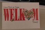 Welkom thuis kaart van Jack en Rika