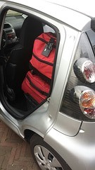 Auto vol geladen
