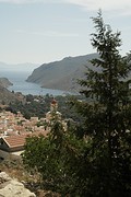 Uitzicht van bovenaf Symi