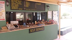 Cafe aan de vulkaan
