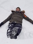 Engelen in de sneeuw