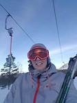 Selfie vanuit de ski lift