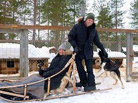 Voor aanvang Husky tocht.