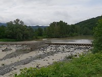 De rivier die we dagelijks oversteken.