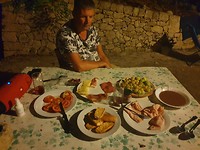 Diner op ons stekkie