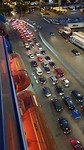 Vanaf het bovendek van de ferry
