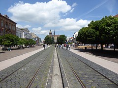 Beeld van Kosice, wat bijna mijn huis werd! Voelde mij bijna half local!