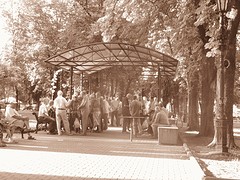 In odessa is schaken en domino spelen een traditie