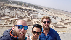 Persepolis met Eshan onze vrijwillige gids