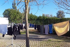 Castro Verde, de was lekker schoon en bijna droog