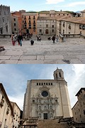Girona,de kathedraal van boven en beneden
