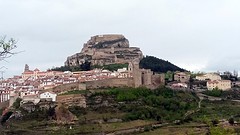 Morella, het uitzicht vanaf ons camperplekje