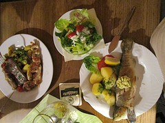 Lebus, lekker forel eten