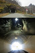 Senja, voor de tunnel, in de tunnel en er weer uit!