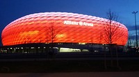 De arena verlicht