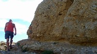 Lefkada, Frank aan de wandel