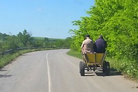 Paard en wagen heel normaal hier