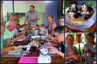 Nires, gezellig samen eten bij Janos en Klari